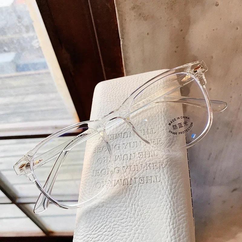 New Vintage Transparent Computer Glasses Frame Women Men Anti Blue Light Eyewear Blocking Glasses Optical Spectacle