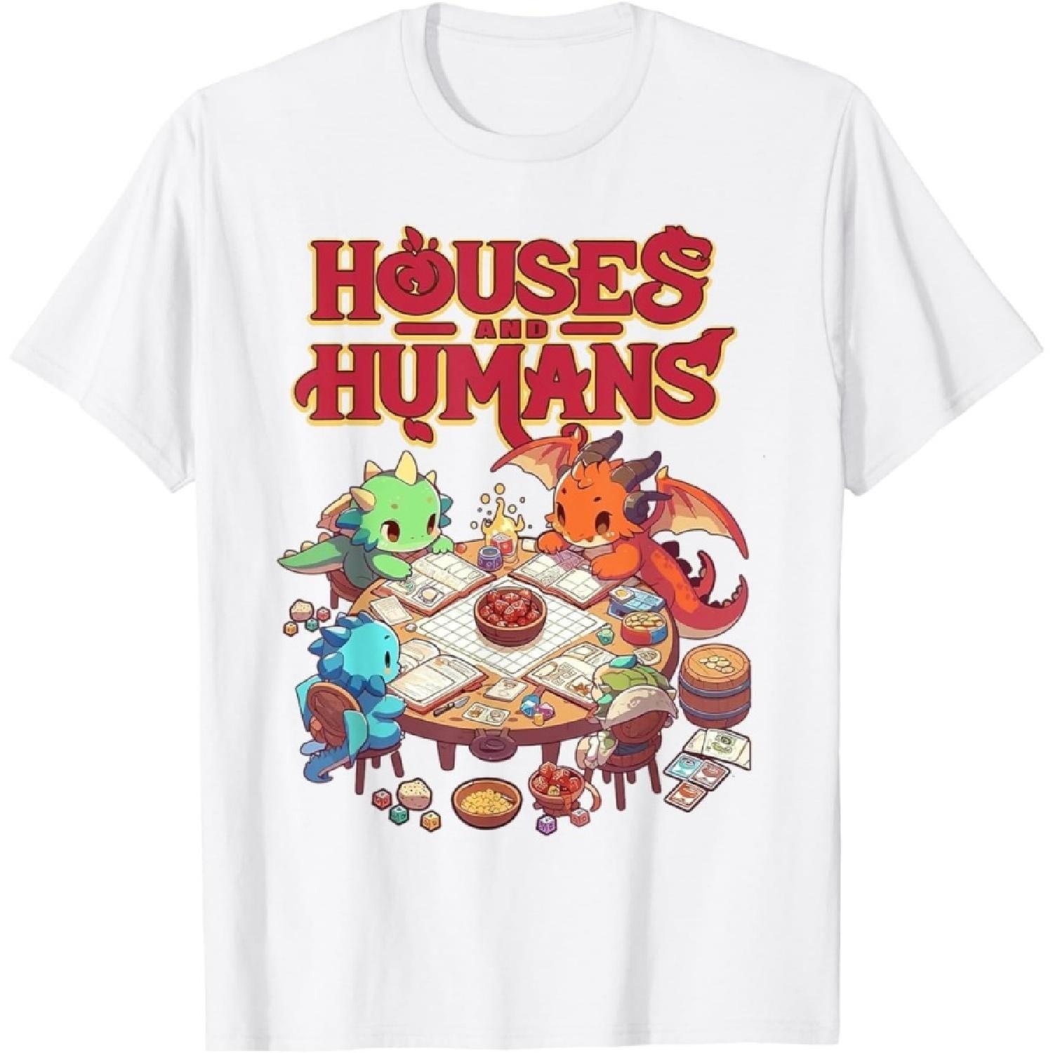 NeotoBatAO Houses and Humans Vintage 90s Funny Gamer Gaming T-Shirt XXXXXL белый