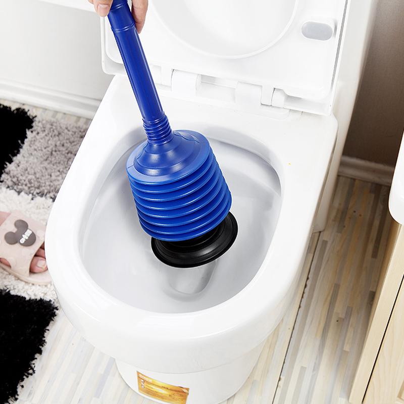 1 Stück/Los Tragbarer Flexibler Leistungsstarker Toilettenpömpel Verstopfungsentferner Hochdruck-Stoß-Pömpelwerkzeug für Verstopfte Badezimmer-Toiletten