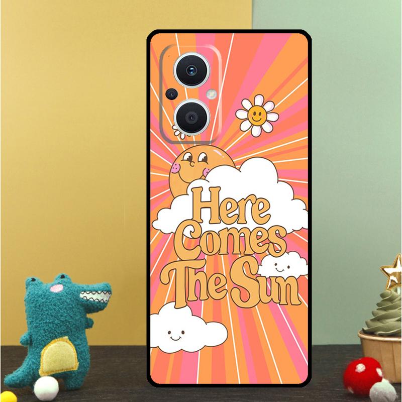 retro Groovy hippie boho rainbow Case For OPPO Reno 15F 14F 11 12 13 F 14 10 15 Pro 7 8 Lite OPPO Find X5 X6 X8 X9 Pro Cover