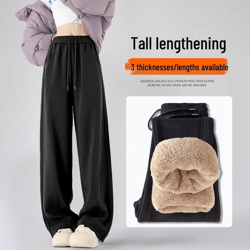 

Plush Women s Tall Wide-Leg Winter Lambskin Pants, 2024 Machete Style M