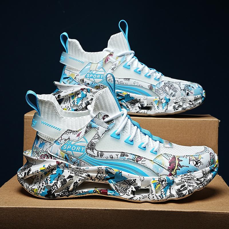 Men's shoes summer breathable 2025 new sports shoes men's mesh spring casual shoes lightweight shock-absorbing running shoes