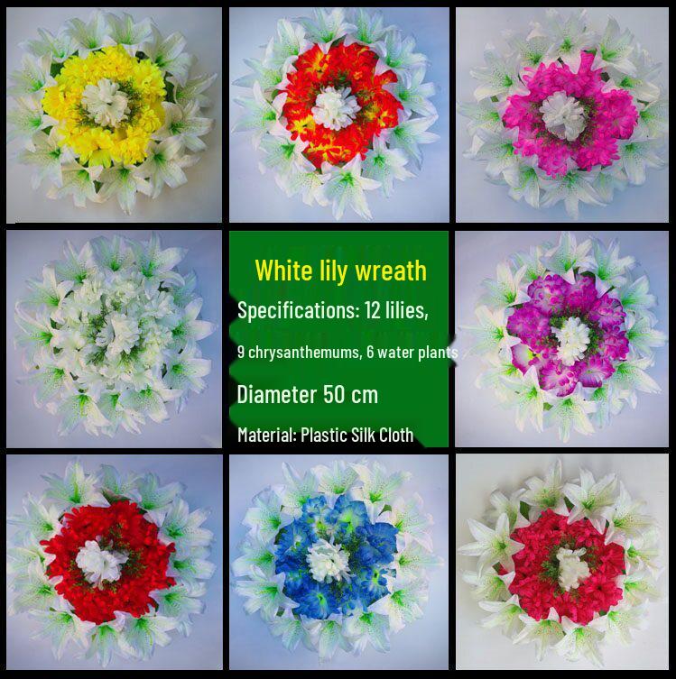 Chrysanthemum Silk Flowers for Qingming Festival Grave Offerings