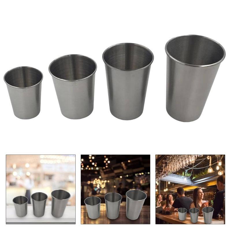 Set Of 10 Thermal Cups Functional Beer Cups Stainless Steel Tumblers For Beer Lover And Quality Lifestyle Enthusiasts