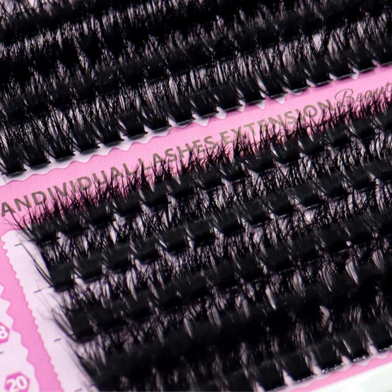 Cluster Lashes Individual Extensions Mixed Tray DIY Eyelash Set Soft Natural Curl Long Lasting for Party and Everyday Use