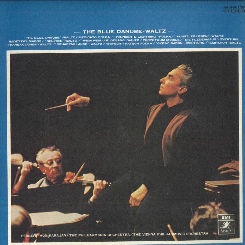 

LP Record HERBERT VON KARAJAN PHILHARMONIA O Beautiful Blue Danube AA93013B ANGEL Japan Obi Classical Used