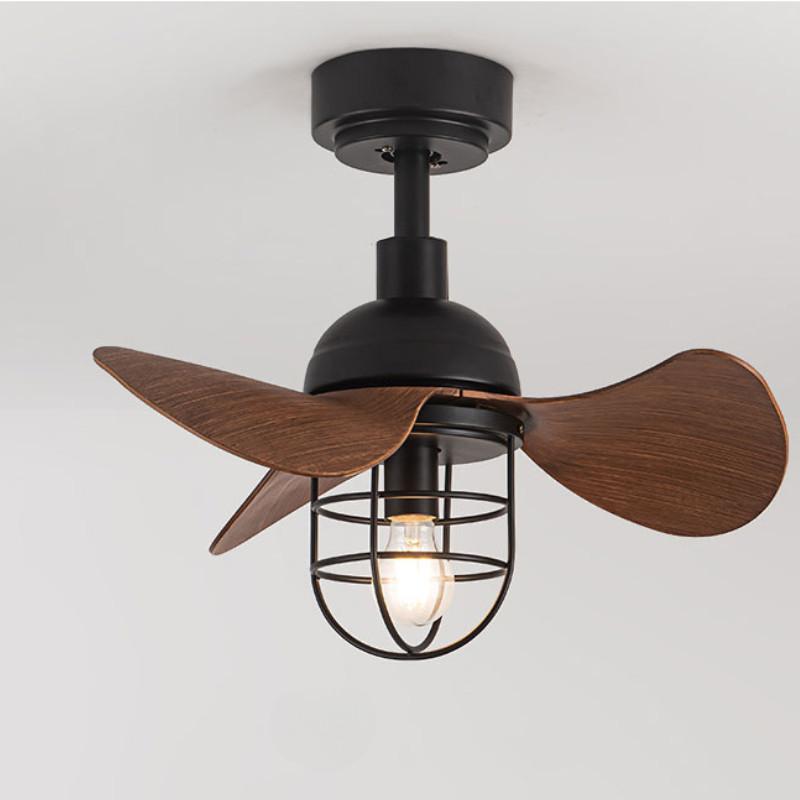 22 дюйма E27 Лампа Вентилятор Электрическая Лампа Бытовой Старомодный Потолочный Вентилятор Свет Спальня Маленький Потолочный Вентилятор