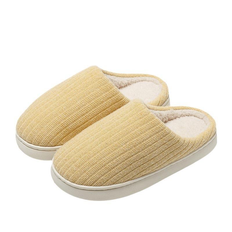 New Anti-slip Cotton Shoes for The Elderly, Indoor Fleece Warm Slippers