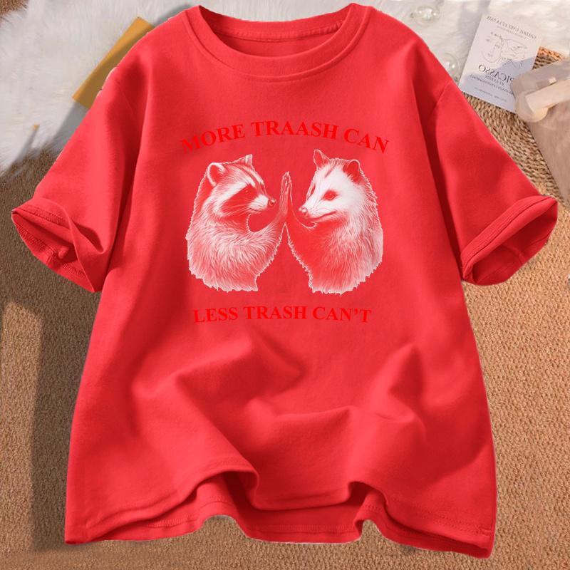 Mai mult Coș de gunoi Mai puțin Coș de gunoi Tricou Bumbac Îmbrăcăminte supradimensionată pentru bărbați Tricouri grafice Tricouri unisex cu decolteu O Haină pentru bărbați Îmbrăcăminte de stradă