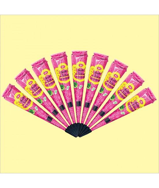Golecha Magenta Gold Henna Cone 12 CONE