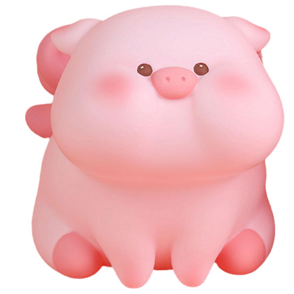 

NOLITOY Piggy Bank Cute Pig Children Unbreakable Pig Piggy Bank Animal Piggy Bank Figurine Coin Banknote New Year Gift B