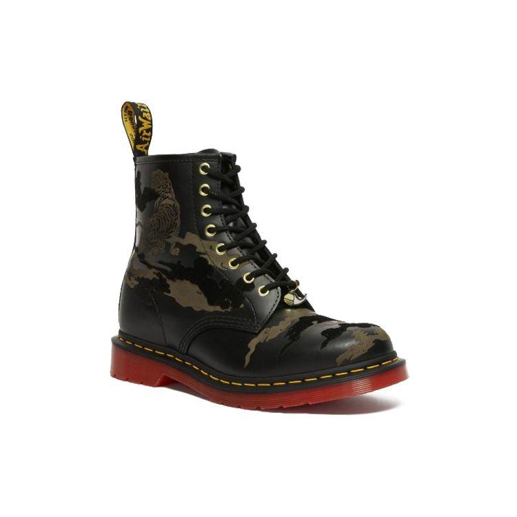 Dr. Martens 1460 Yott Leather Camouflage 15.5cm Boots Unisex Boots Black 27268001