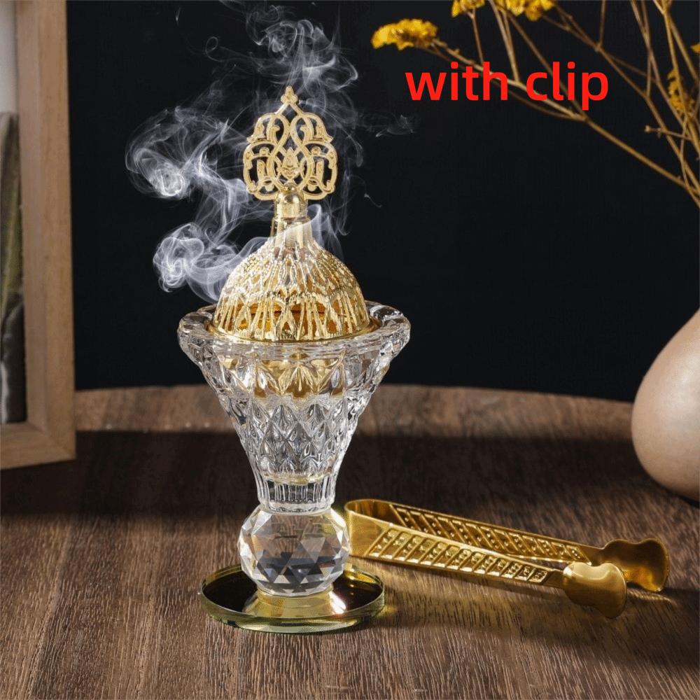 Large Capacity Aromatherapy Diffuser Party Incense Holder Gold Bottom Incense Burners