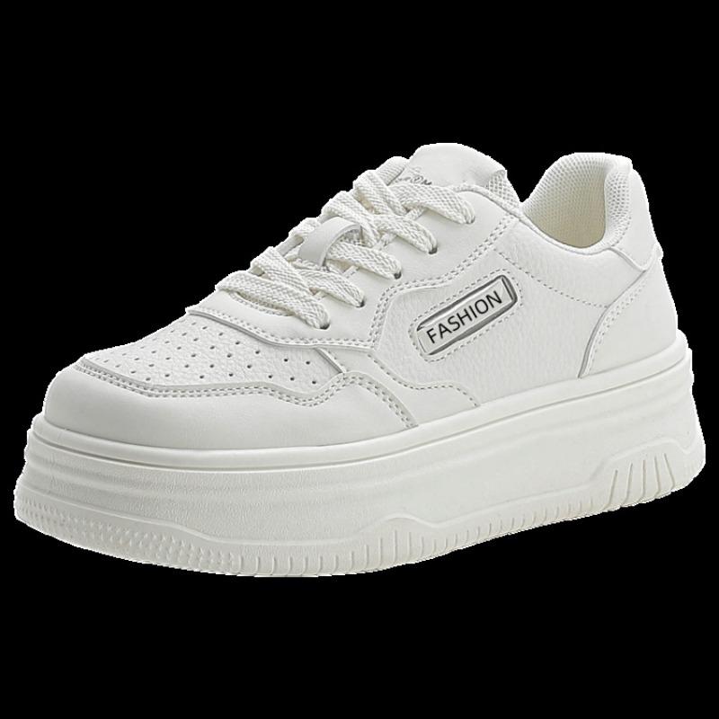 

sponge cake platform heightening board shoes women s autumn new fashion trend women s shoes versatile sports and leisure shoes 35 белый