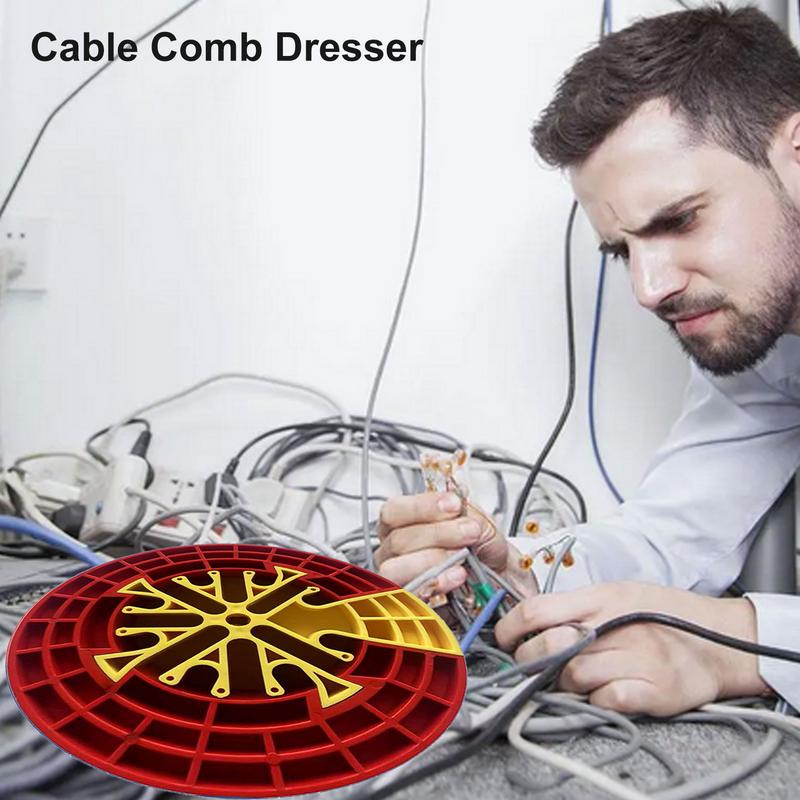 Cable Comb Tool Network Carding Device Cable Comb Cable Dresser Bundler Organizing Tool Ethernet Comb Cable Management Gadgets