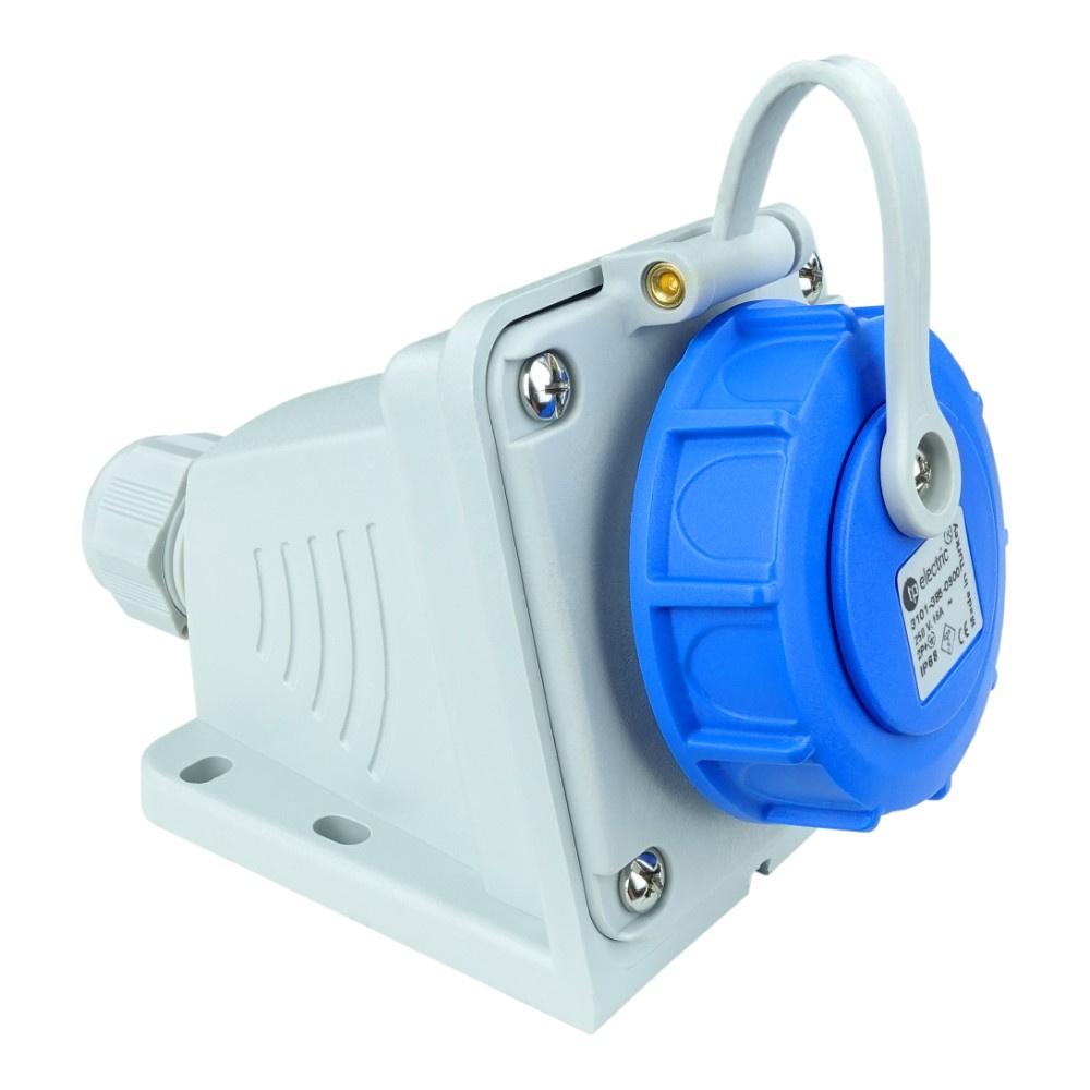 Hermetic Wall Socket 16A 2P+Z 230V Ip68 Surface-mounted Schuko 1162