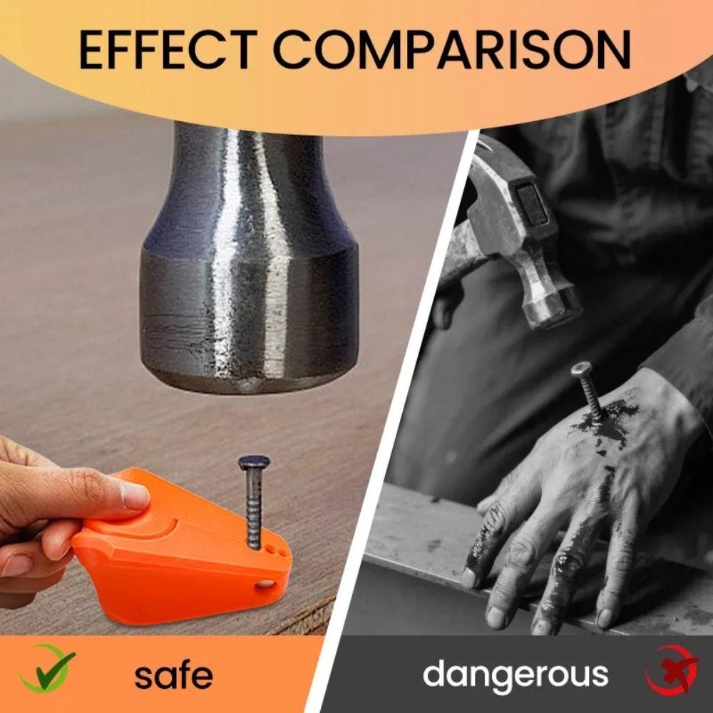 Plastic Material Anti Slip Fixer Hand Protecting Nail Fixer  Construction Work