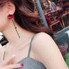 Fashion Drop Floral Tassels Earrings Lightweight Alloy Dangling Jewelry Elegant Ear Accessories Gift for Women