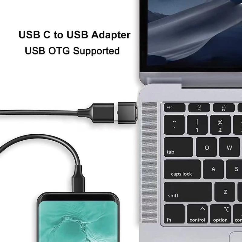 USB OTG Data Transfer Adapter Type C Female To USB Male Converter Fast Charging Adapter For Laptop Macbook Samsung 3