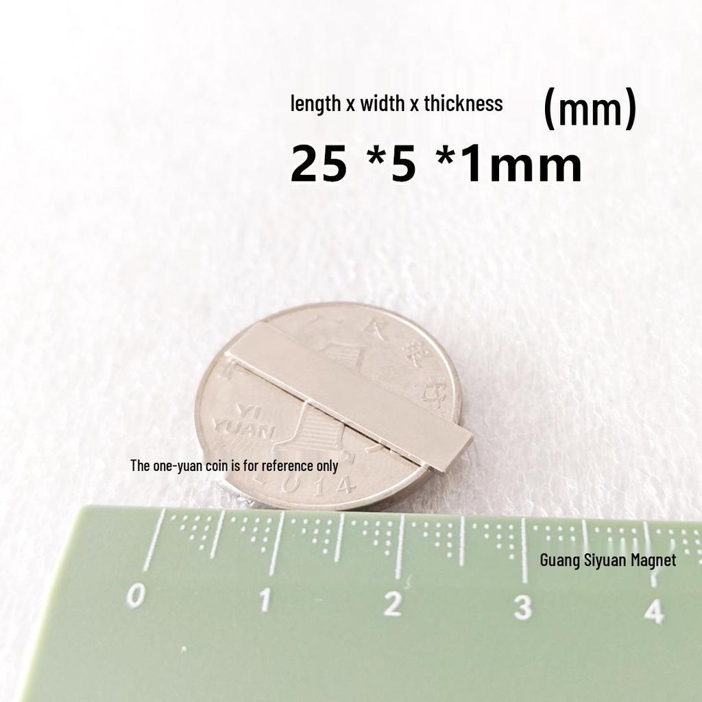 N52 Super Strong Neodymium Iron Boron Magnet, Rectangular 25x30x100mm, Permanent Magnetic Steel Sheet.