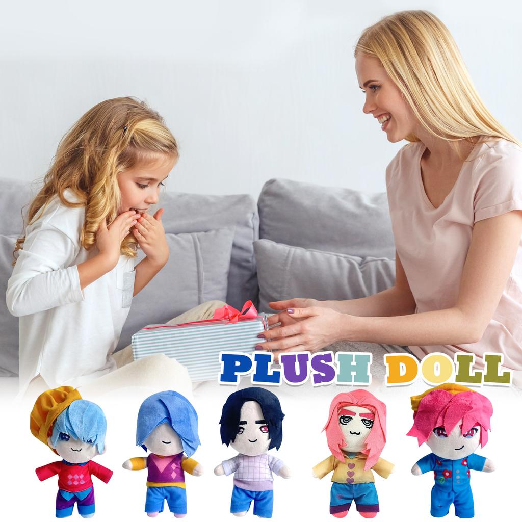 Plysjdukke, leketøysgave, tegneserie, filledukke for barn, gavepute for barn