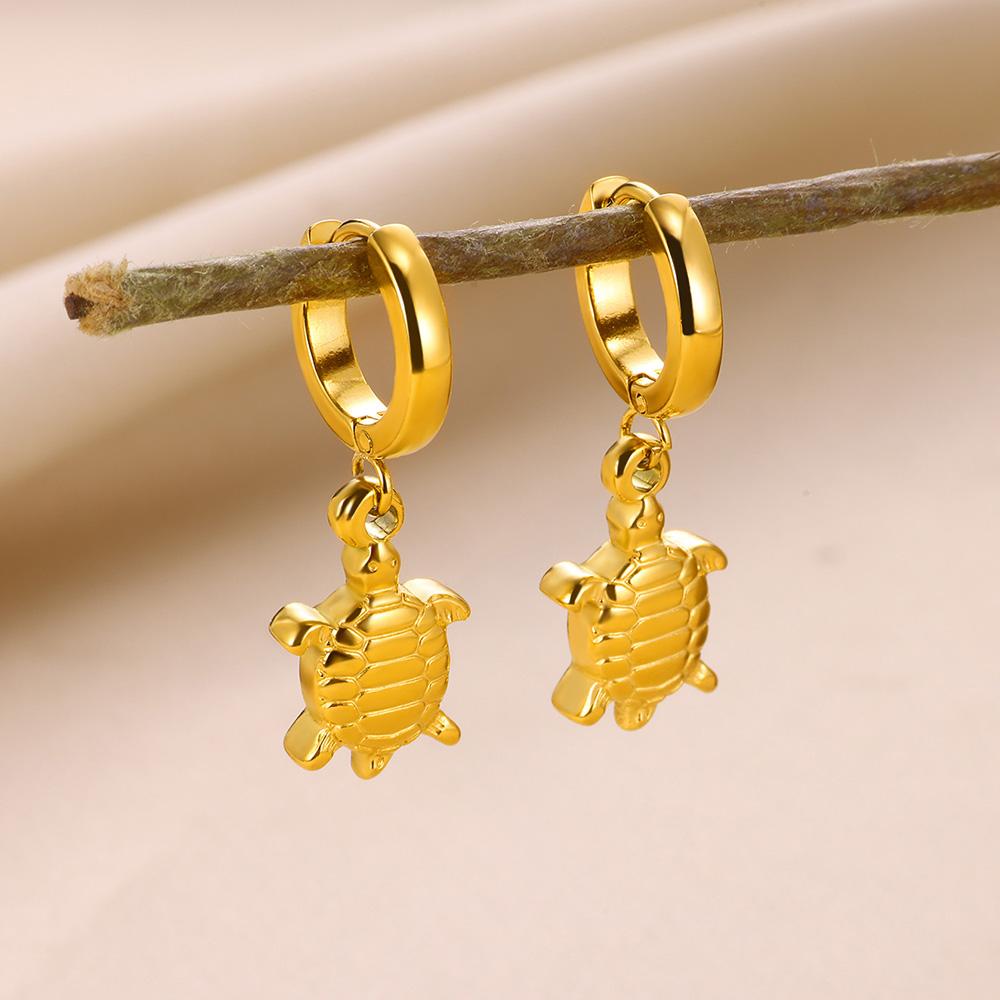 Zoetwater Oceaan Zeester Schelp Hoepel Oorbellen Voor Vrouwen Elegant Roestvrij Staal Goudkleurig Oorbellen Kerstmis sieraden accessoires