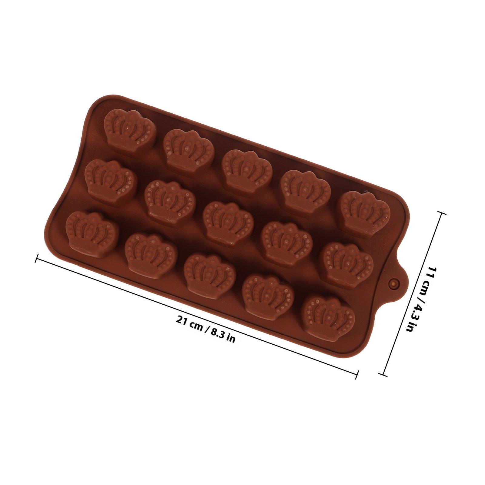 

2Pcs Creative Silicone Baking Molds Set Non-Stick Chocolate Fondant Cake Candy DIY Molds for Home Professional Use шоколадний