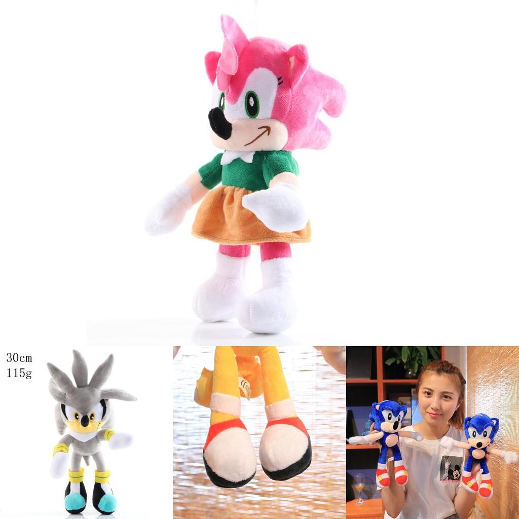 Adorable 28cm Sonic The Hedgehog Shadow Amy Rose Knuckle Tail Plush Toy For All Ages