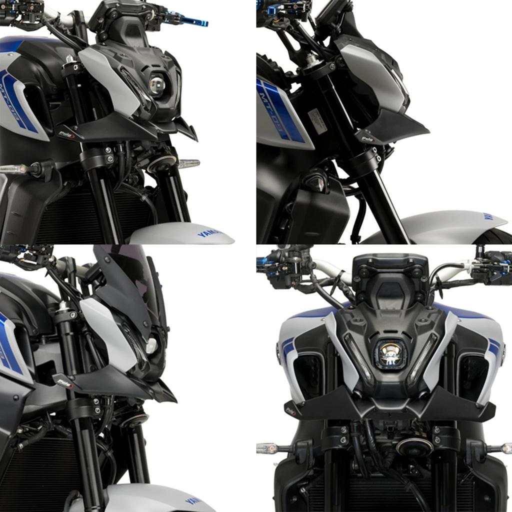Yamaha MT-09 Front Fender Wind Deflector and Lip Spoiler Mod (2021)