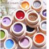 Ice-Clear Solid Cat's Eye Nail Polish - Smooth Cream Color Glue