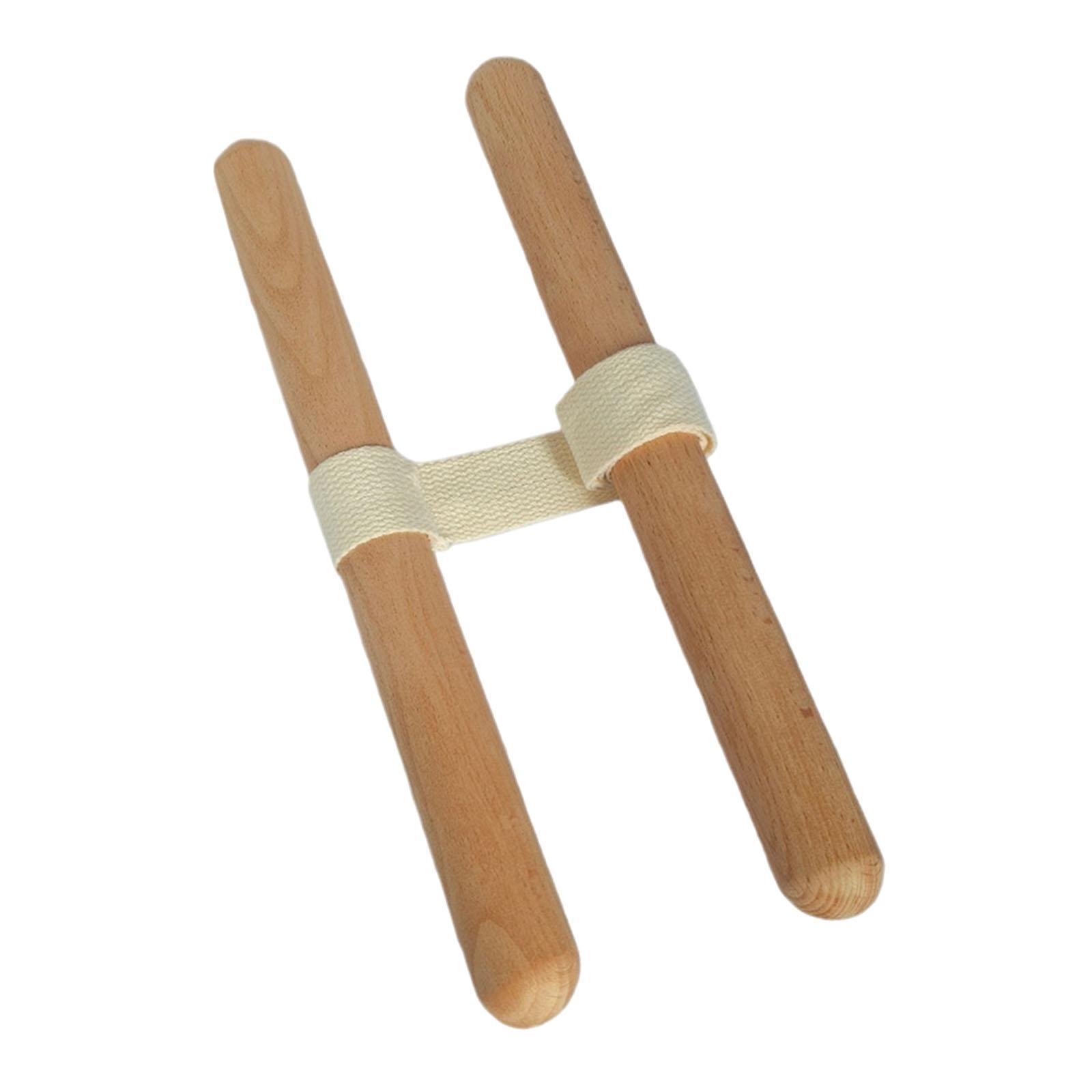 Adjustable Stretching Strap Yoga Stretch Band with Wooden Grip for Flexibility Exercise Pilates Accessories for Home