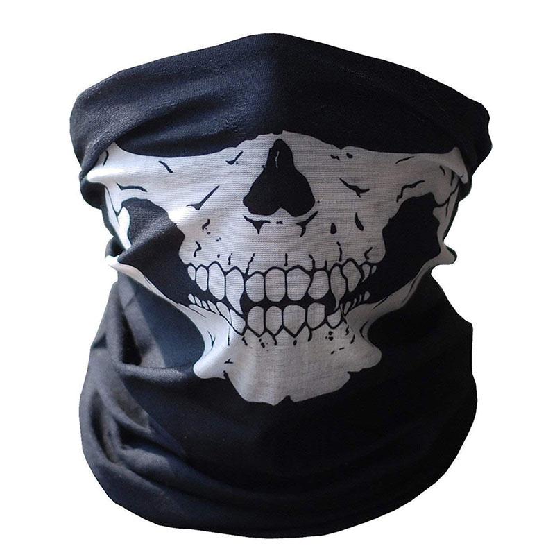 

Cycling Skull Ghost Bike Helmet Neck Face Mask Paint Motor Ski Headband Headwear