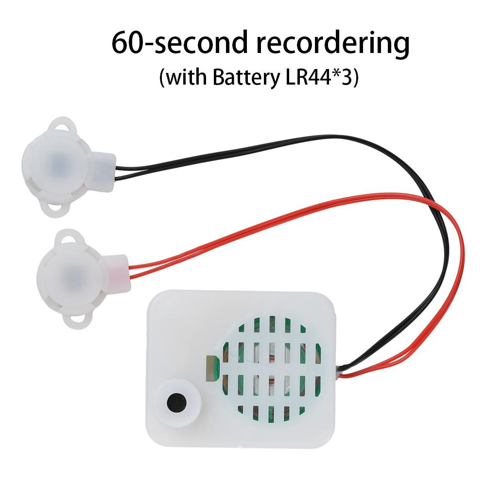 Voice Box DIY Recorders Sound Module 35s/40s/60s/5min Key Recorder Plush Toy Voice Message Recording Device Clear Voice