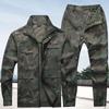 Camouflage Suit Outdoor Wear-resistant Labor Protection Grid Anti-tear Construction Site Auto Repair Work Clothes Factory Battle