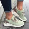 Sneakers for Women Fashion Wedges Platform Shoes Lace Up Vulcanized Shoes for Women Sport Runing Shoes Leather Casual Shoe Tenis