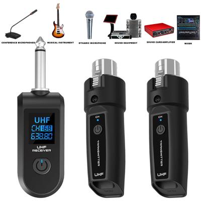 Wireless Microphone Converter Rechargeable Signal Adapter Wireless Mic Adapter for Audio Mixer Dynamic Mic Electric Guitar Bass