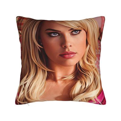 Pillow Case Margot Robbie Comfy  Pillow Cover For Living Room Chair Funny Pillowcases
