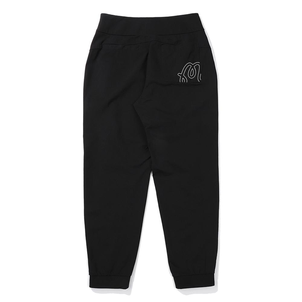 MALBON GOLF Jersey Cropped-Length Jogger Pants Black (Woman)