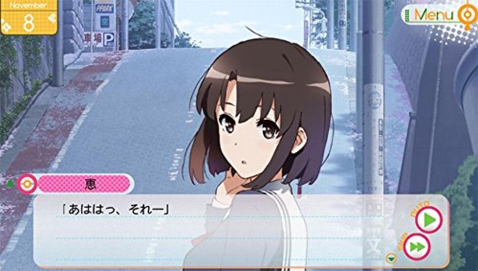 How To Raise a Boring Girlfriend Press Limited Bonus Fabric Poster and Early Purchase Bonus Custom Theme PS Vita Saekano -blessing Flowers- (First