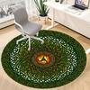 1pc Celtic Knotwork Design Chair Carpet for Office Non-Slip, Machine Washable Rug for Office - Holiday DecorMachine Made Yy251029115