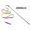 Pet Cat Toys Cute Funny Rainbow Strips Stick Cat Teaser Wand  Pet Toys for Cats Interactive Toys Cat Supplies Pet Products