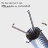 Sink Drain Cleaner Flexible Grabber Claw Pick Up Tool, Hair Removal Ergonomic Metal Spring Kitchen Unblocker Grip Claw, Unclogging Tool for Sewer Pipe