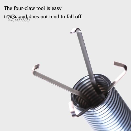 Sink Drain Cleaner Flexible Grabber Claw Pick Up Tool, Hair Removal Ergonomic Metal Spring Kitchen Unblocker Grip Claw, Unclogging Tool for Sewer Pipe