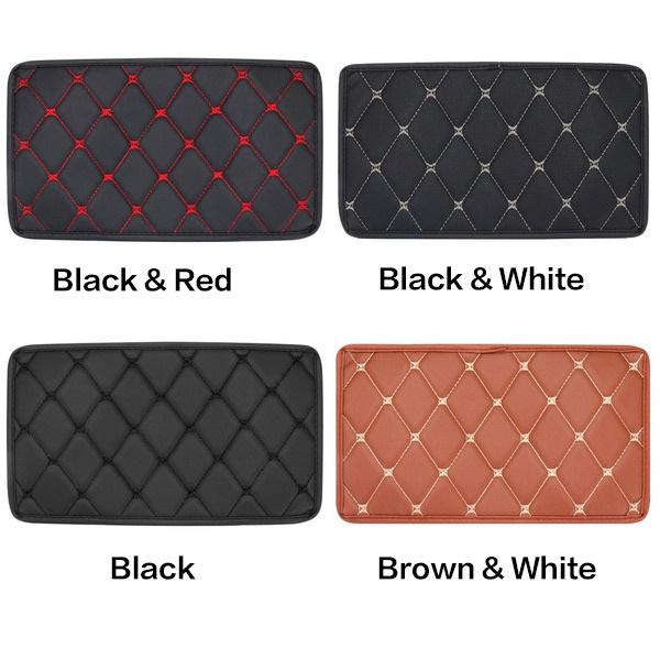 New Car Armrest Pad Cover Center Console Box Leather Cushion Armrests Pad Accessory 1PC