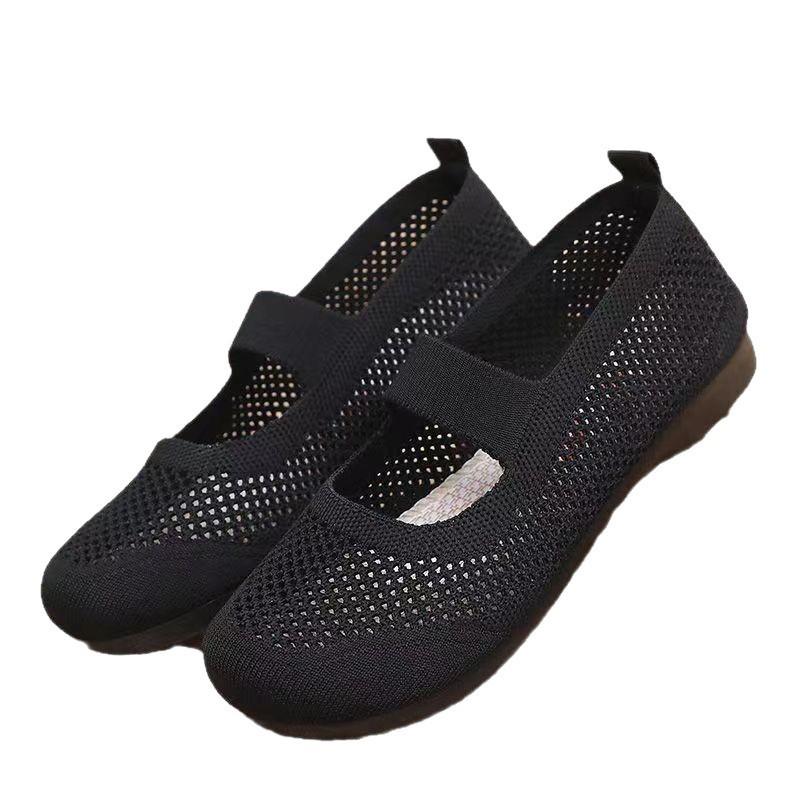 Zapatos Casuales Ligeros Transpirables Antideslizantes Flyknit de Primavera y Verano para Mujer