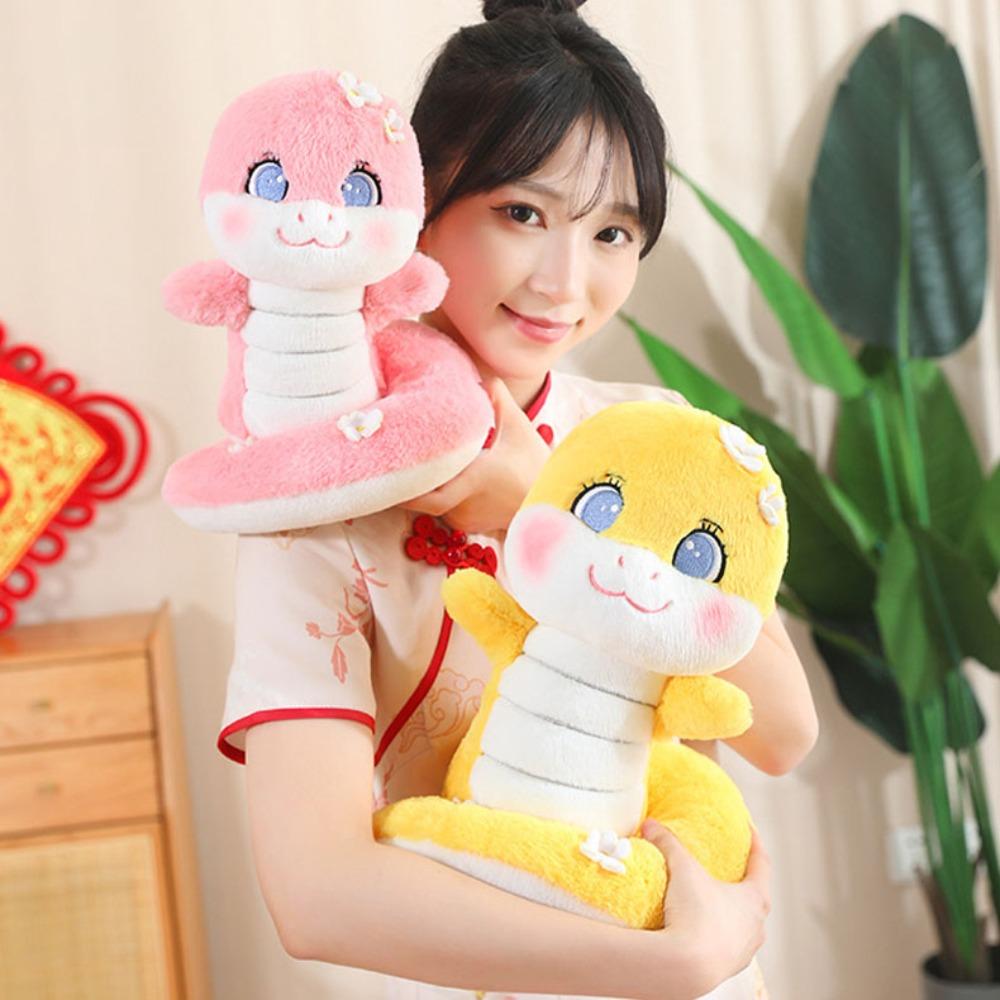 with Hand Snake Plush Doll Toy Stuffed Lucky Snake Plushies Doll  Company Annual Meeting