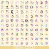 50/100 Cute Wind Unicorn Stickers Mobile Phone Water Cup Waterproof Decorative Stickers Children DIY Hand Account Stickers