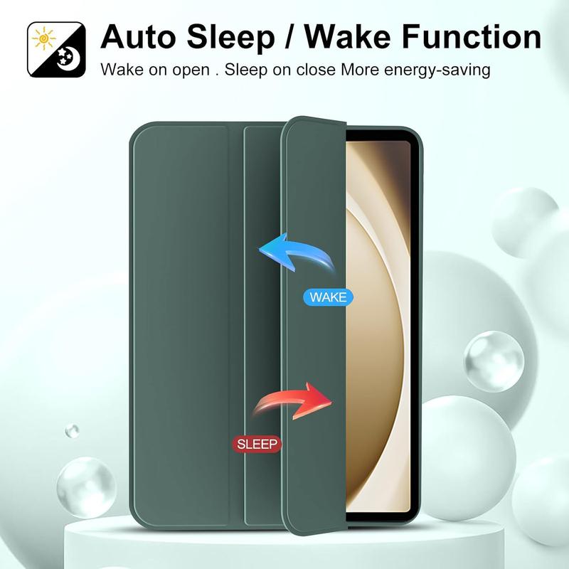 Tri-fold Flip Case For Samsung Galaxy Tab A9 A11 A7 Lite 8.7" A9 Plus 11'' A8 S6/S7/S18/S9/S10FE S11 Magnetic Stand PU Leather Protective Cover