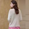 Bailuyu Wool Blend Crochet Floral Sweater