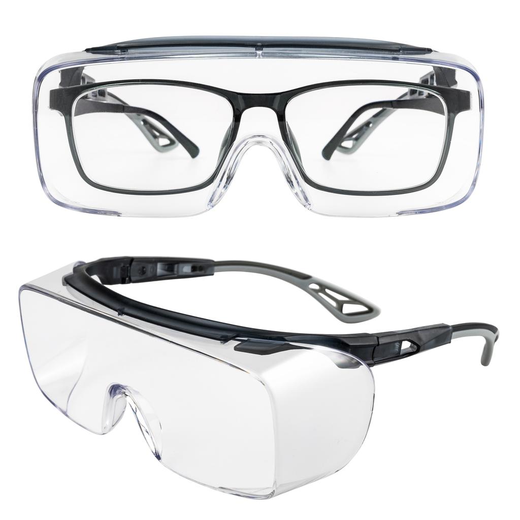 Óculos de segurança VOPHA antiembaçantes com lentes transparentes e proteção lateral tipo asa anti-luz azul óculos protetores unissex